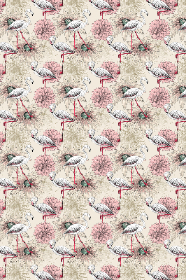 Store enrouleur occultant avec flamants roses blancs