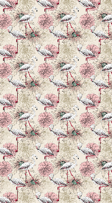 Store enrouleur occultant avec flamants roses blancs