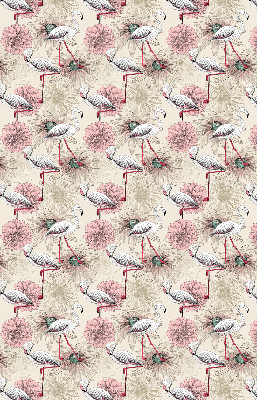 Store enrouleur occultant avec flamants roses blancs