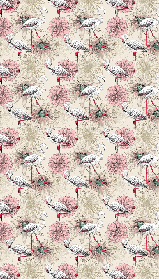 Store enrouleur occultant avec flamants roses blancs