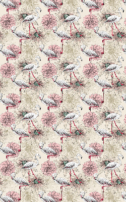 Store enrouleur occultant avec flamants roses blancs