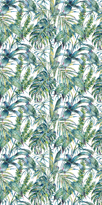 Store enrouleur occultant à motifs de feuilles tropicales