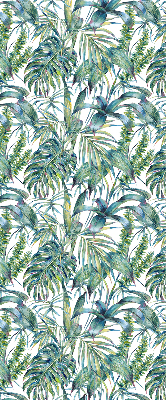 Store enrouleur occultant à motifs de feuilles tropicales