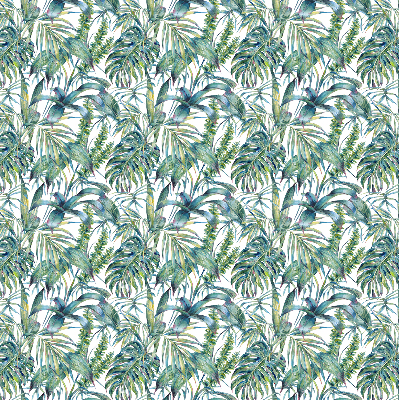 Store enrouleur occultant à motifs de feuilles tropicales