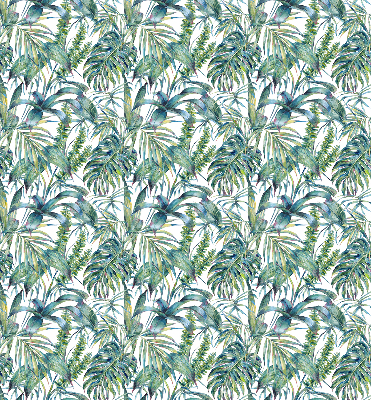 Store enrouleur occultant à motifs de feuilles tropicales