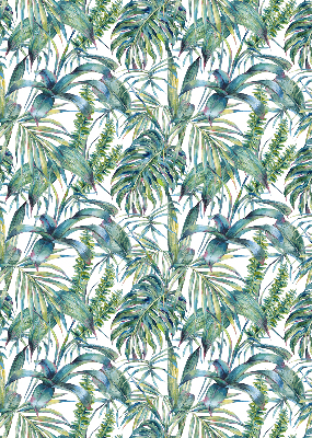 Store enrouleur occultant à motifs de feuilles tropicales