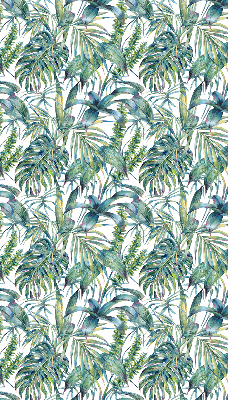 Store enrouleur occultant à motifs de feuilles tropicales