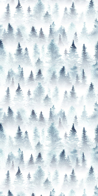 Store fenêtre intérieur dans la forêt brumeuse