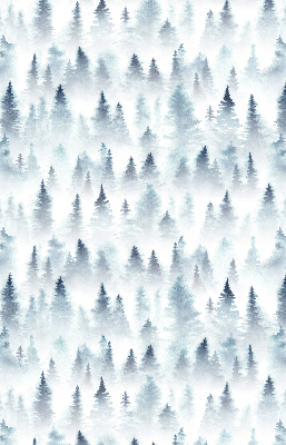 Store fenêtre intérieur dans la forêt brumeuse