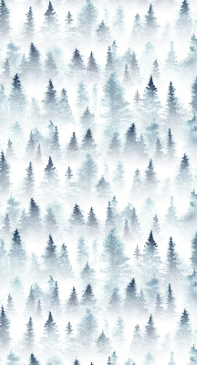 Store fenêtre intérieur dans la forêt brumeuse