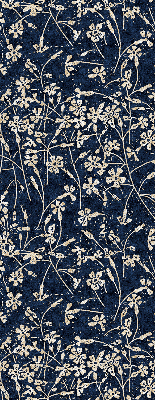 Store fenêtre intérieur en fleurs