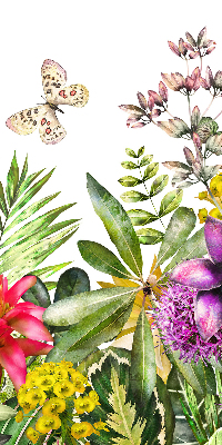 Store fenêtre intérieur fleurs