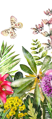 Store fenêtre intérieur fleurs