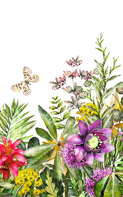 Store fenêtre intérieur fleurs