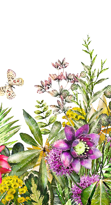 Store fenêtre intérieur fleurs