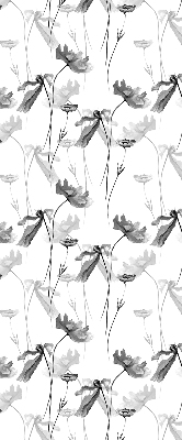 Store enrouleur occultant à fleurs dessinées