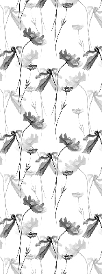 Store enrouleur occultant à fleurs dessinées