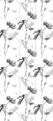 Store enrouleur occultant à fleurs dessinées