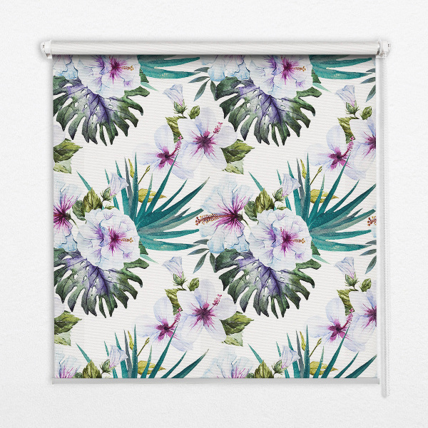 Store enrouleur occultant fleurs