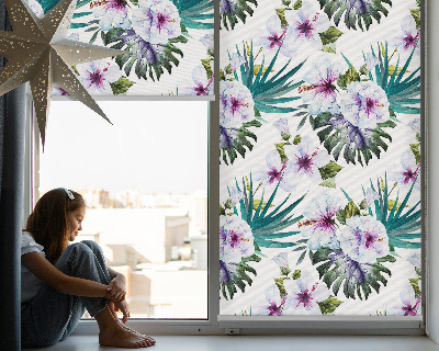Store enrouleur occultant fleurs