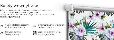 Store enrouleur occultant fleurs