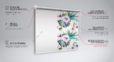 Store enrouleur occultant fleurs