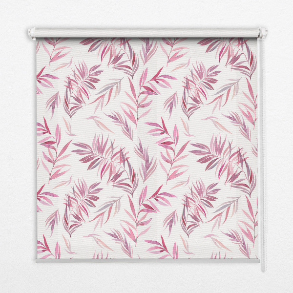 Store occultant fenêtre feuilles roses