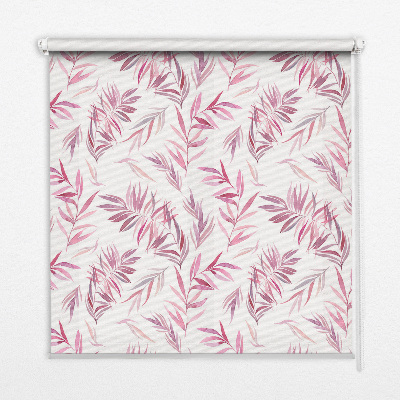 Store occultant fenêtre feuilles roses