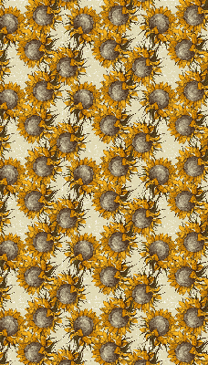 Store fenêtre intérieur tournesol