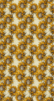 Store fenêtre intérieur tournesol