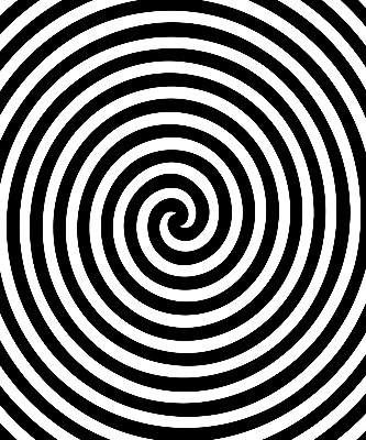 Store fenêtre intérieur cercle hypnotique