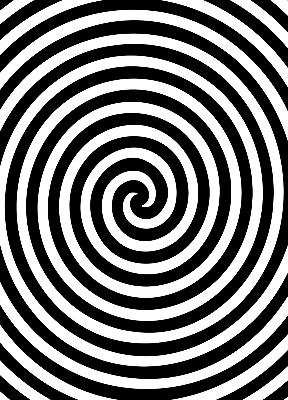 Store fenêtre intérieur cercle hypnotique