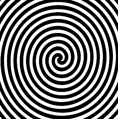 Store fenêtre intérieur cercle hypnotique