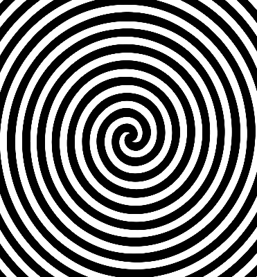 Store fenêtre intérieur cercle hypnotique