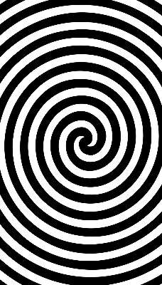 Store fenêtre intérieur cercle hypnotique