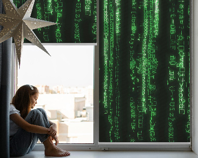 Store occultant fenêtre avec chiffres verts