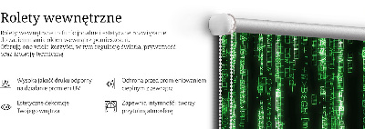 Store occultant fenêtre avec chiffres verts