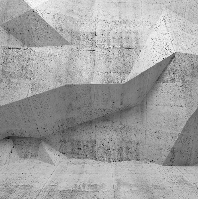Store fenêtre intérieur en mur de pierre 3D