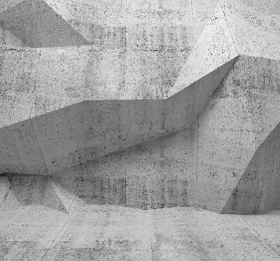 Store fenêtre intérieur en mur de pierre 3D