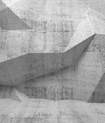 Store fenêtre intérieur en mur de pierre 3D