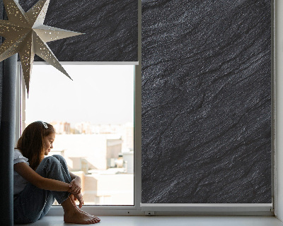 Store fenêtre intérieur en texture noire