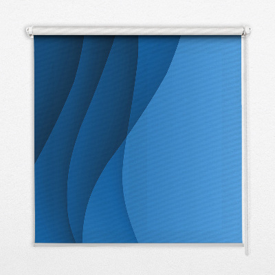 Store fenêtre intérieur vagues bleues