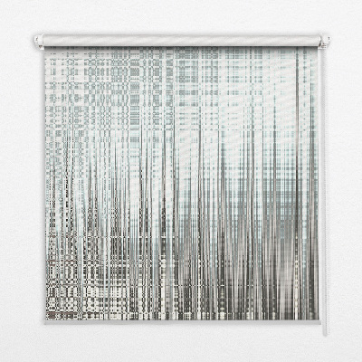 Store fenêtre intérieur en finition miroir abstraite
