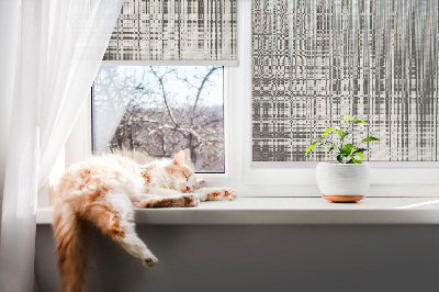 Store fenêtre intérieur en finition miroir abstraite