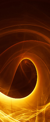 Store fenêtre intérieur abstraction orange