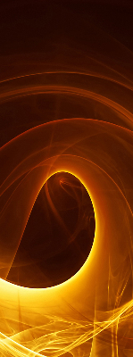 Store fenêtre intérieur abstraction orange