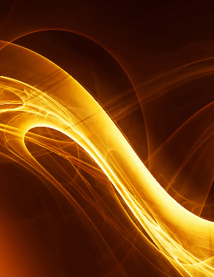 Store fenêtre intérieur abstraction orange
