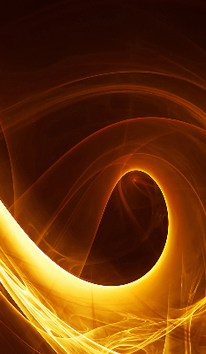 Store fenêtre intérieur abstraction orange