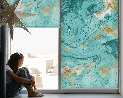 Store occultant fenêtre en granit turquoise