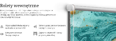 Store occultant fenêtre en granit turquoise